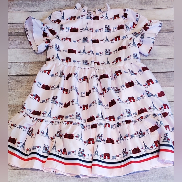 Janie and Jack French Club Eiffel Tower Dress Girls Size 10 NWT - Picture 2 of 6